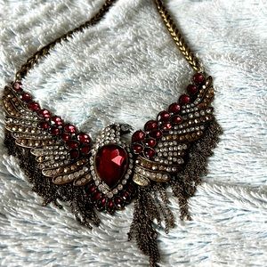 Zara bird wings statement necklace